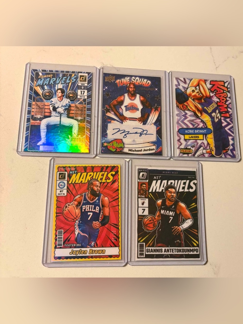 Basketball Trading Card Lot - NBA Stars (Multicolor)